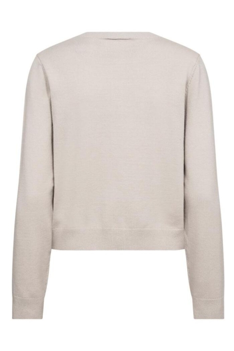 Freequent ecru dames vest | Achteraanzicht