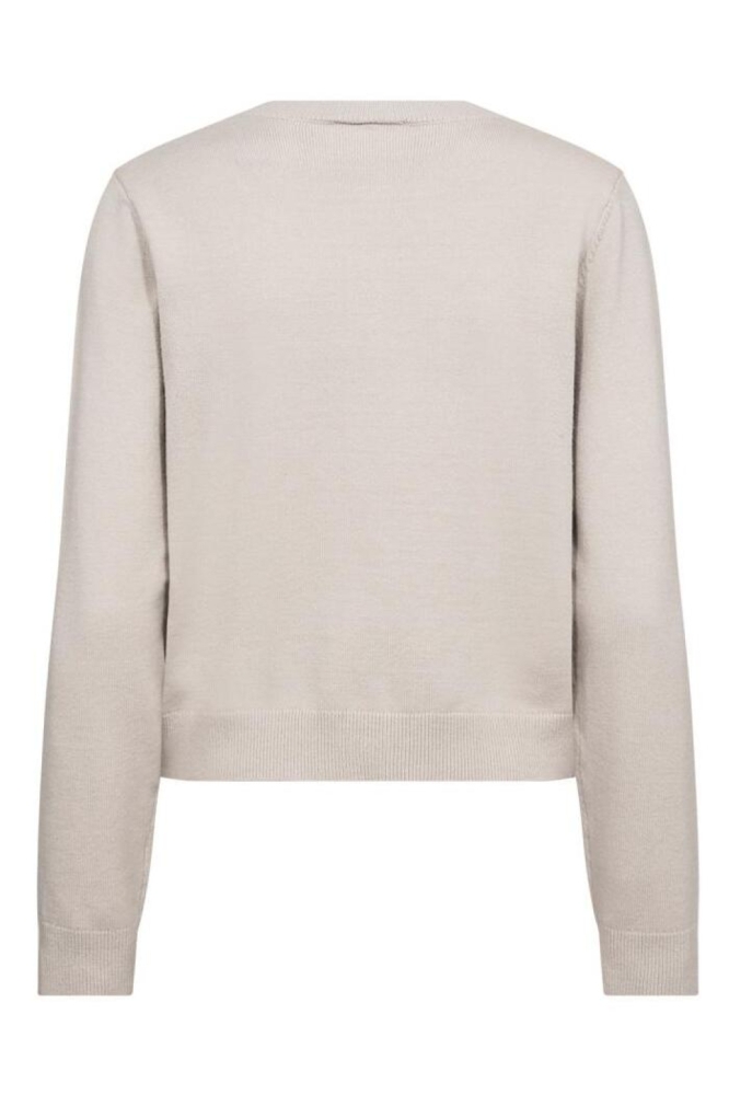 Freequent ecru dames vest | Achteraanzicht