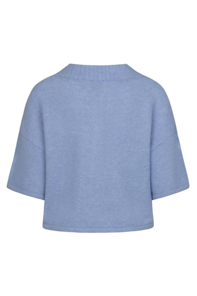 Kimara blauwe dames vest | Achteraanzicht