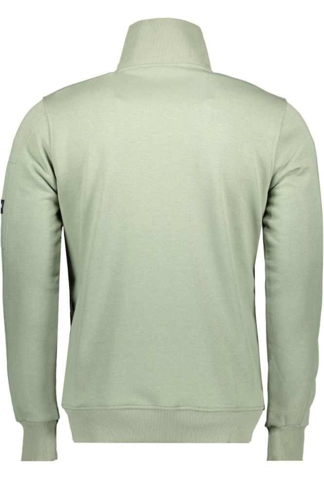 Ballin groene heren vest | Achteraanzicht