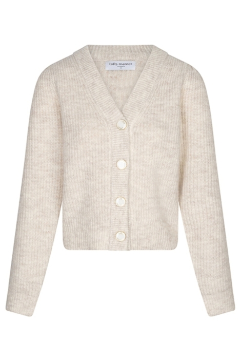 Lofty Manner beige dames vest | Vooraanzicht