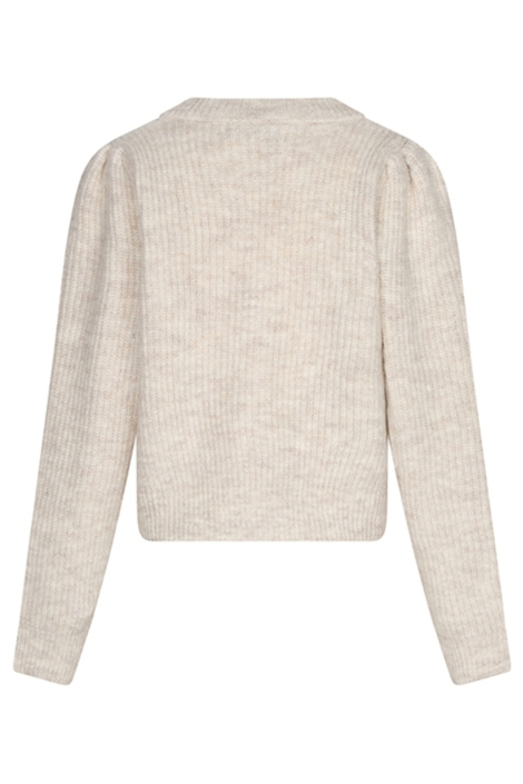 Lofty Manner beige dames vest | Achteraanzicht