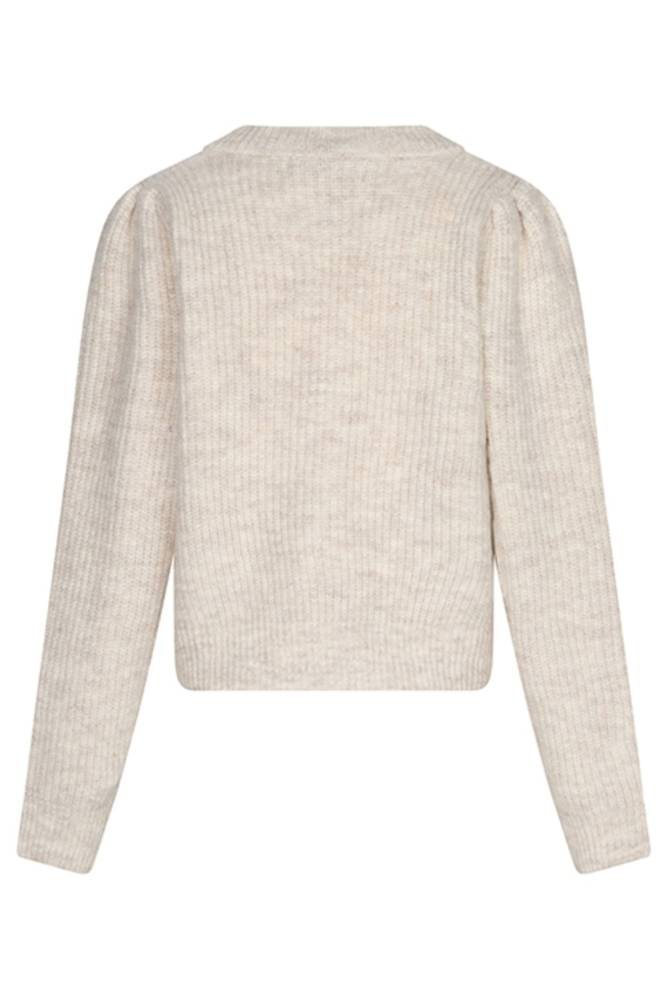 Lofty Manner beige dames vest | Achteraanzicht