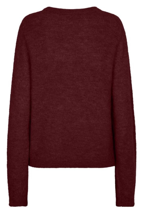 EsQualo bordeaux dames trui | Achteraanzicht