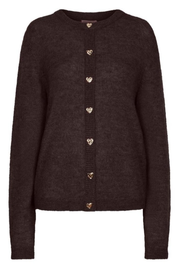 EsQualo Vest PULLOVER CLOSED PLACKET FANCY BUT F26 07510 775 CACAO