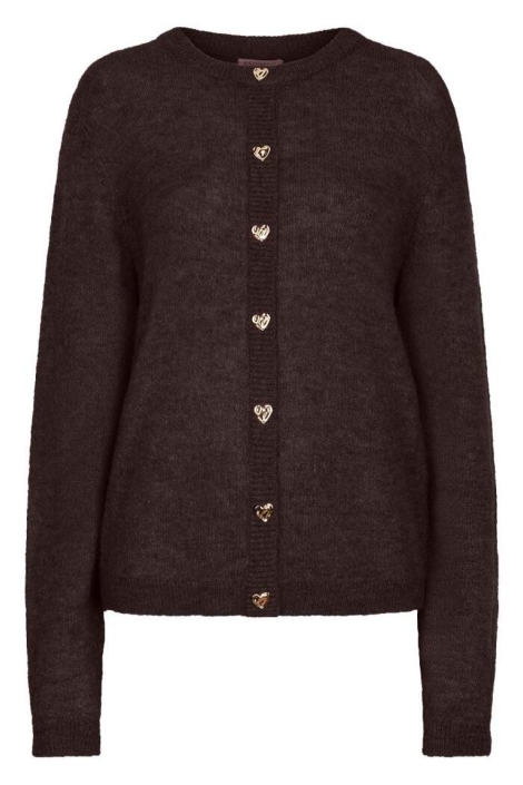 EsQualo bruine dames vest | Vooraanzicht