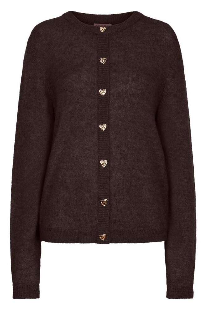 EsQualo bruine dames vest | Vooraanzicht