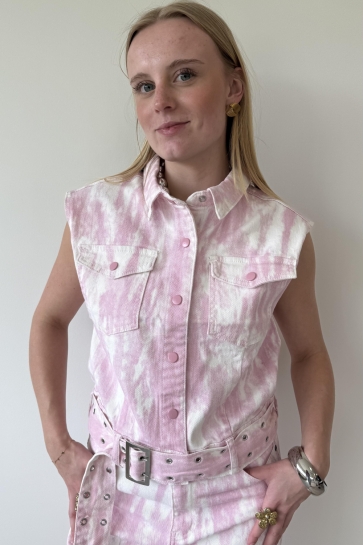 Fluresk Gilet TAMI GILET 26ZNF05 ROSE QUARTZ