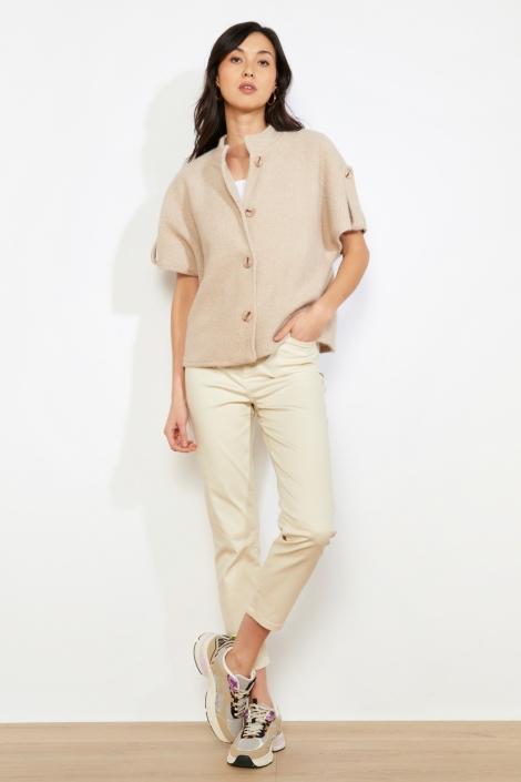 LolaLiza beige dames vest | Model