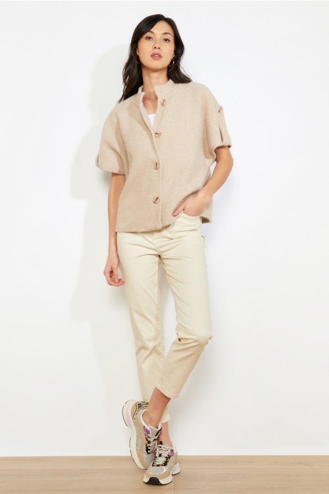 LolaLiza beige dames vest | Model