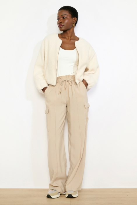 LolaLiza beige dames vest | Model