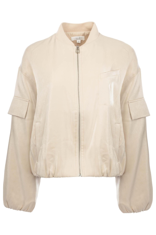 I-coni-K beige dames jas | Vooraanzicht