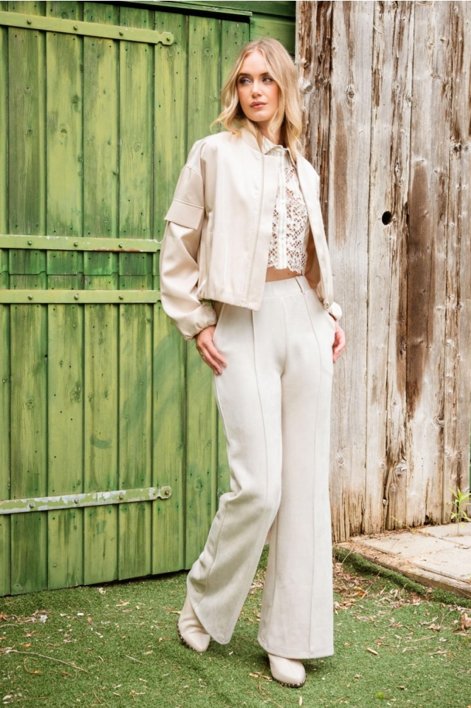 I-coni-K beige dames jas | Model