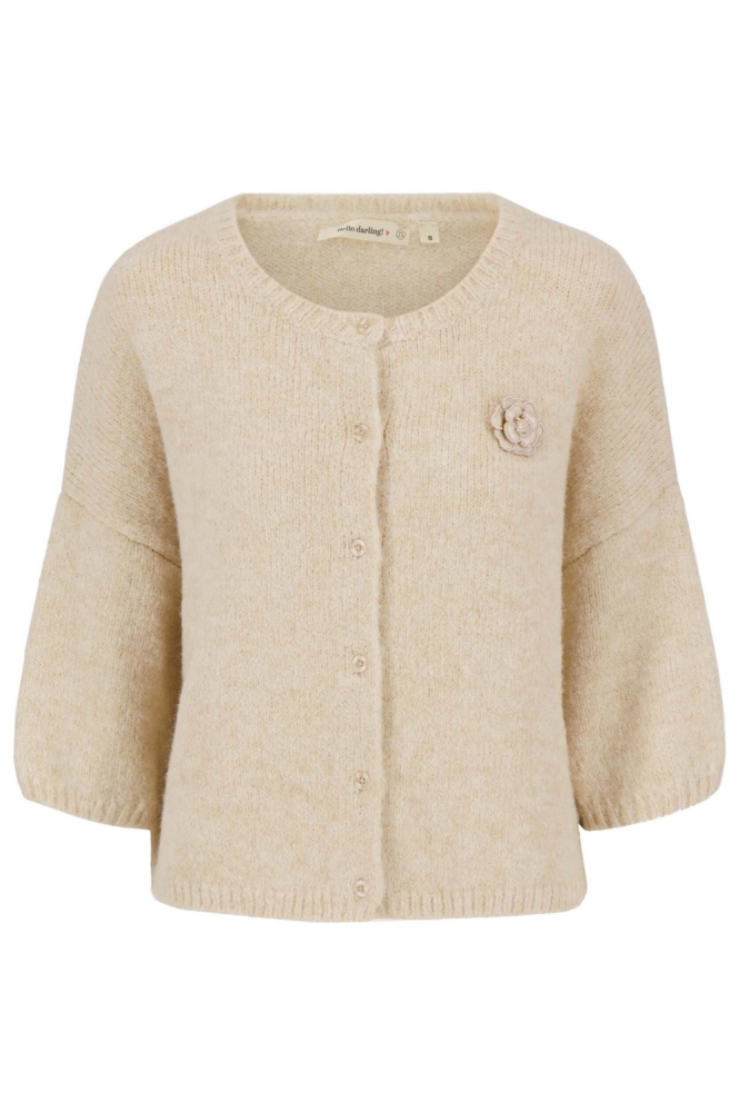 Zusss ecru dames vest | Vooraanzicht