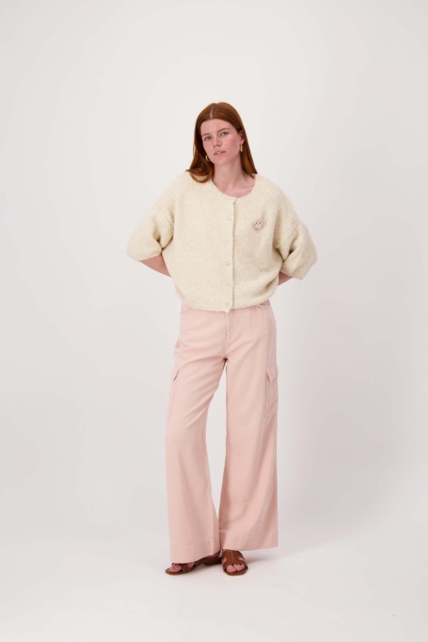 Zusss ecru dames vest | Model