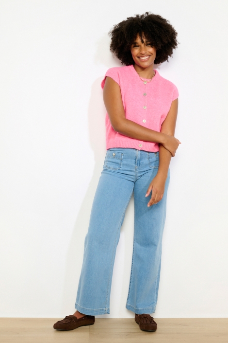 LolaLiza roze dames gilet | Model