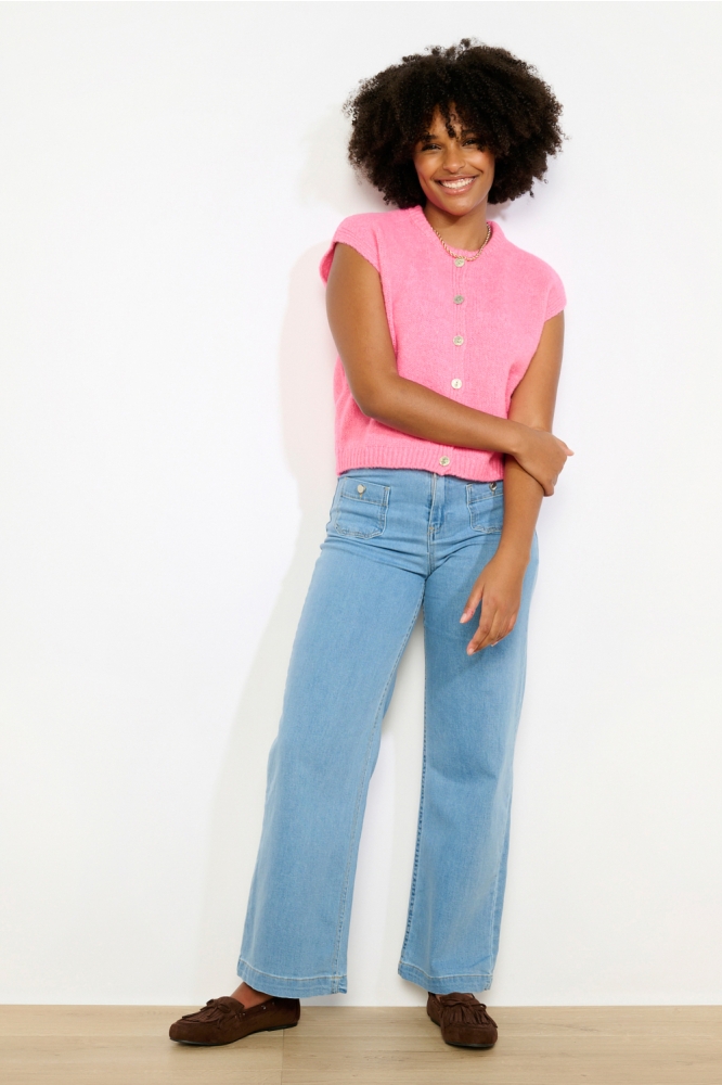 LolaLiza roze dames gilet | Model