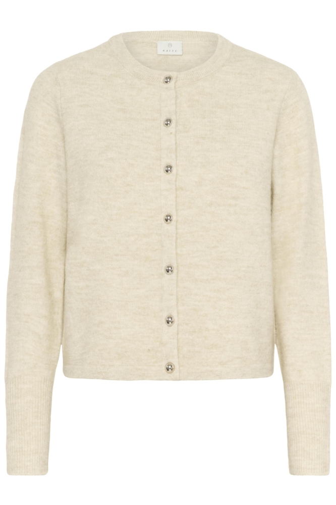 Kaffe beige dames vest | Vooraanzicht