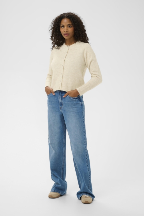 Kaffe beige dames vest | Model