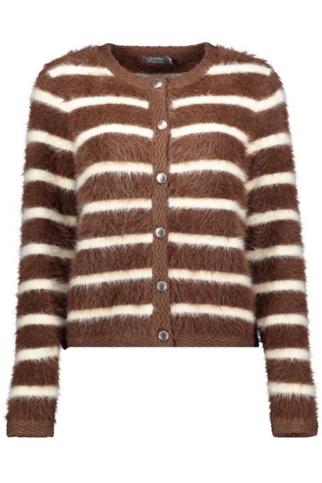 Geisha bruine dames vest | Vooraanzicht