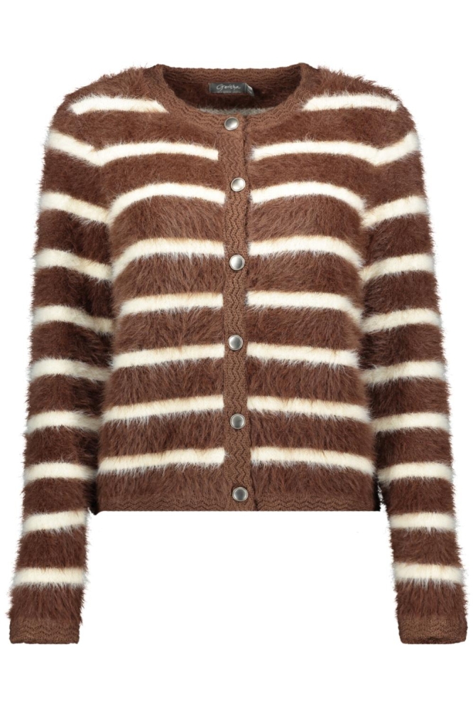 Geisha bruine dames vest | Vooraanzicht