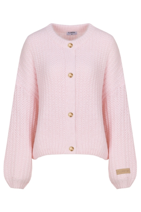 Fluresk roze dames vest | Vooraanzicht