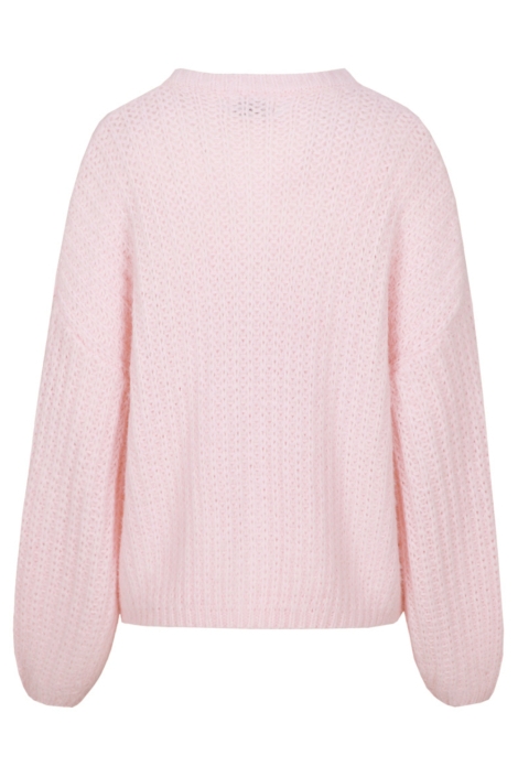 Fluresk roze dames vest | Achteraanzicht