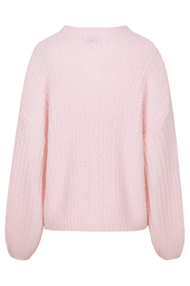 Fluresk roze dames vest | Achteraanzicht