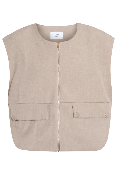 SisterS point zand dames gilet | Vooraanzicht