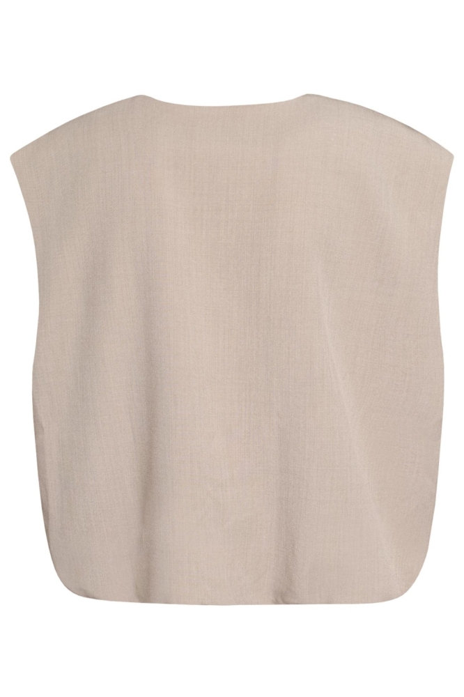 SisterS point zand dames gilet | Achteraanzicht