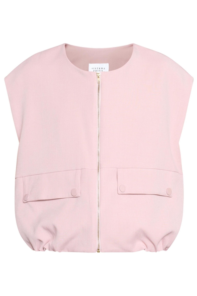 SisterS point roze dames gilet | Vooraanzicht