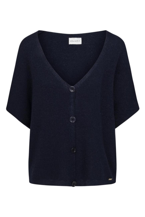 Kimara blauwe dames vest | Vooraanzicht