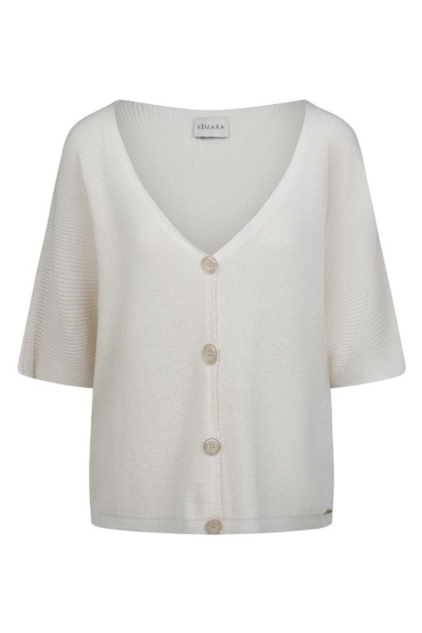 Kimara ecru dames vest | Vooraanzicht