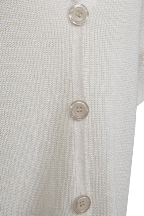 Kimara ecru dames vest | Close up