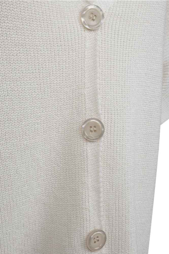 Kimara ecru dames vest | Close up