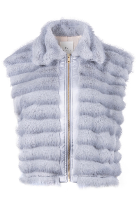 Nukus grijze dames gilet | Vooraanzicht