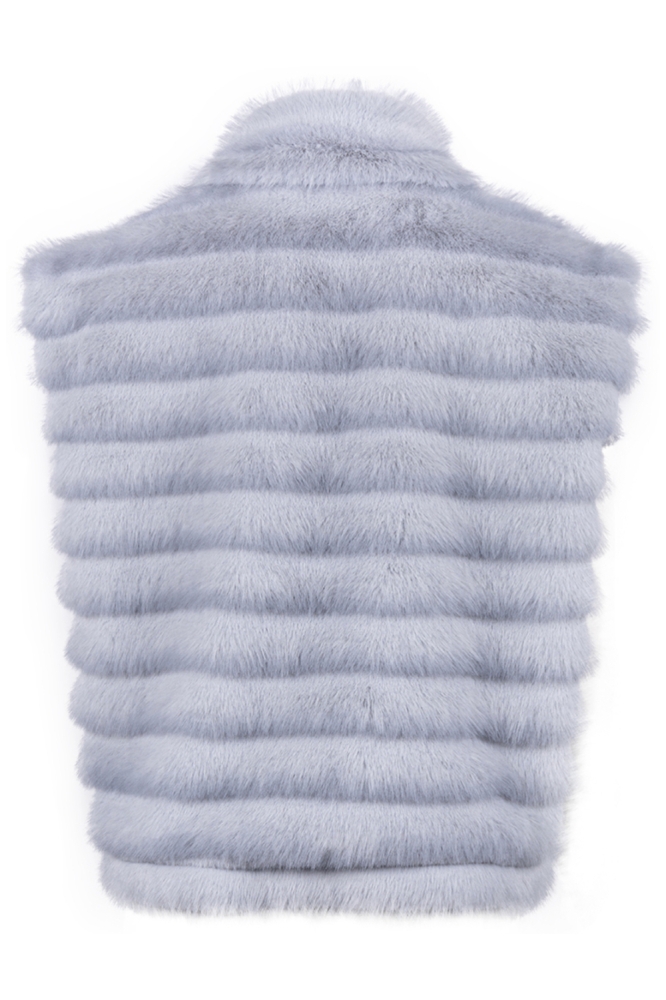 Nukus grijze dames gilet | Achteraanzicht