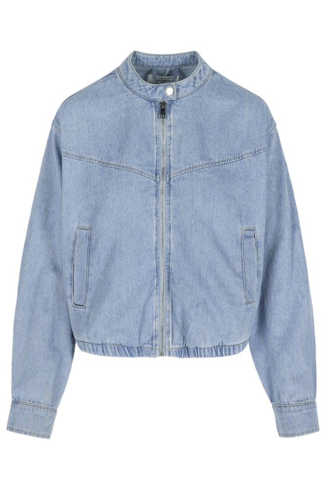 LolaLiza blauwe dames jas | Vooraanzicht