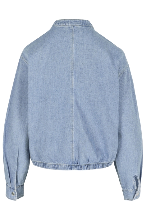 LolaLiza blauwe dames jas | Achteraanzicht