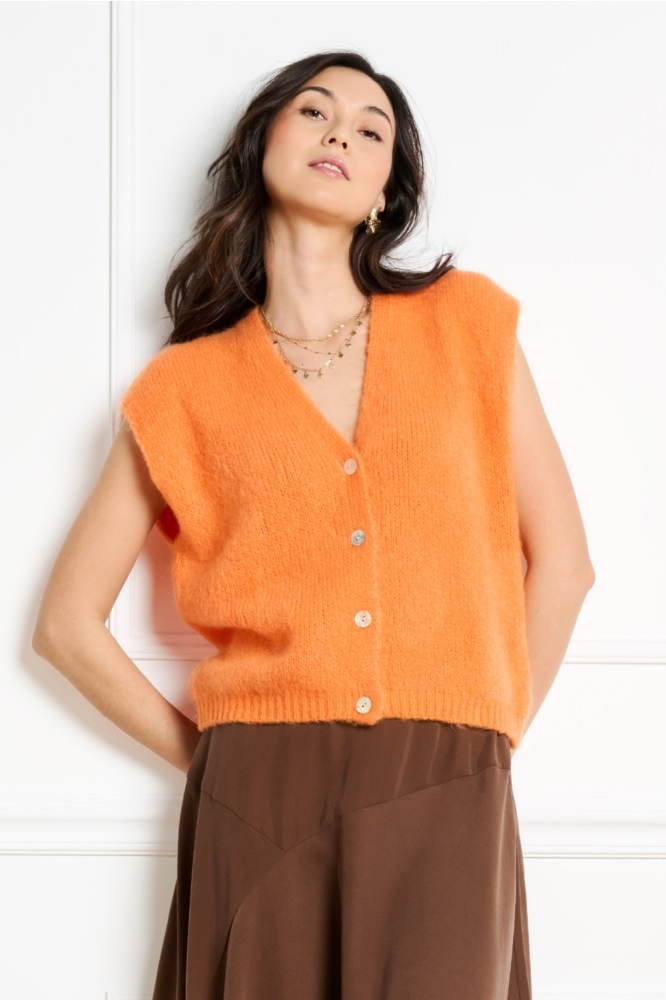 LolaLiza oranje dames gilet |