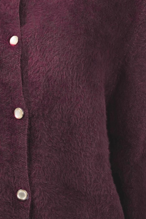 NED bordeaux dames vest | Close up
