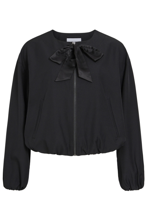 Vila zwarte dames vest | Vooraanzicht