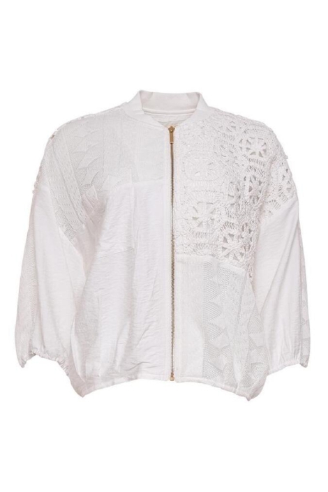 Maicazz ecru dames vest | Vooraanzicht