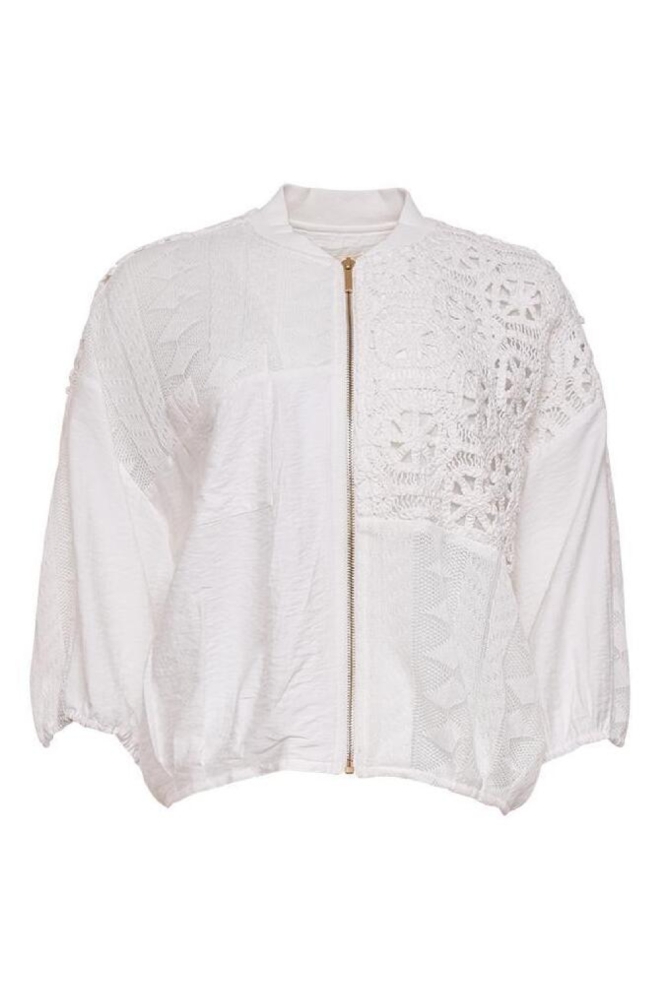 Maicazz ecru dames vest | Vooraanzicht