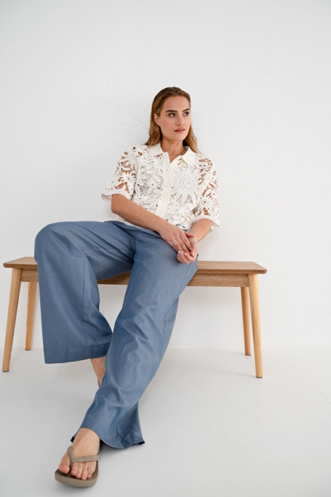 Maicazz ecru dames vest | Model