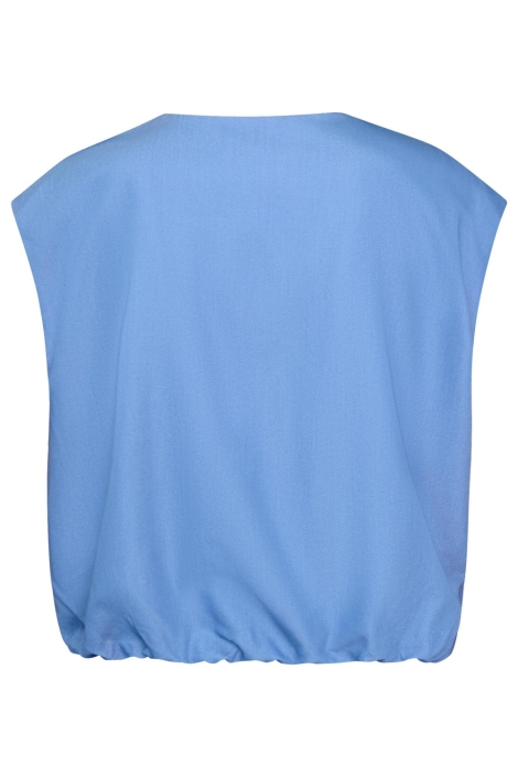 SisterS point blauwe dames gilet | Achteraanzicht