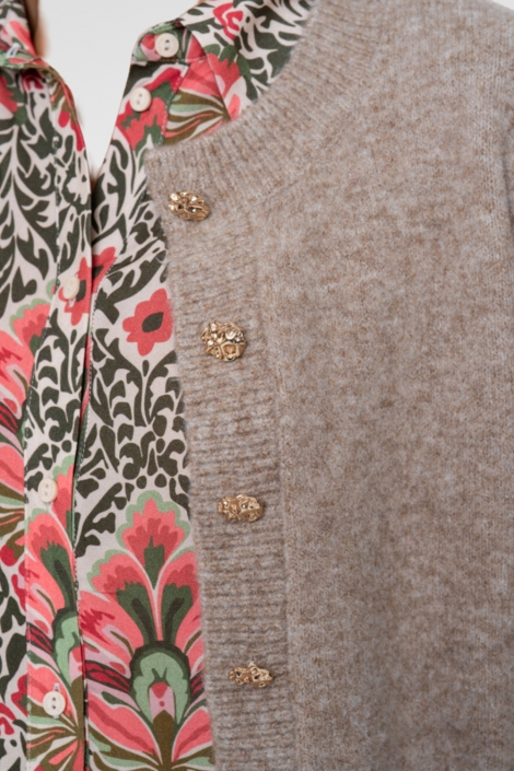 Geisha zand dames vest | Close up