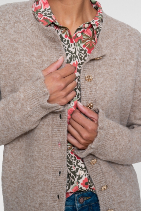 Geisha zand dames vest | Kleurstaal