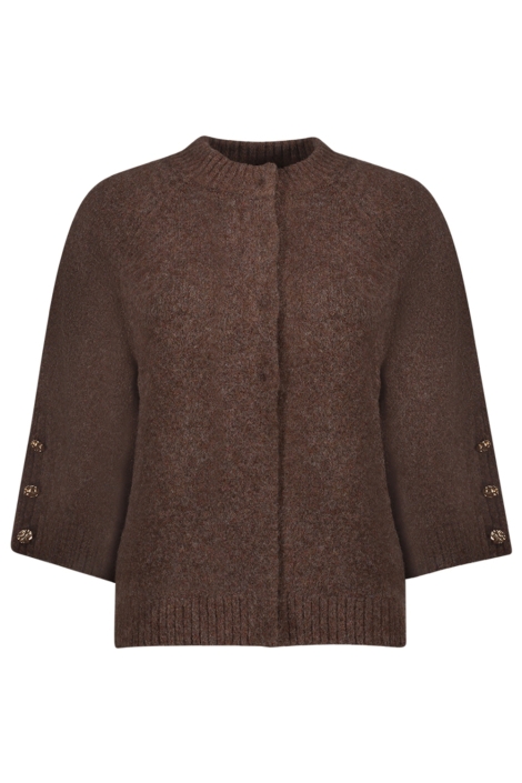 Geisha bruine dames vest | Vooraanzicht