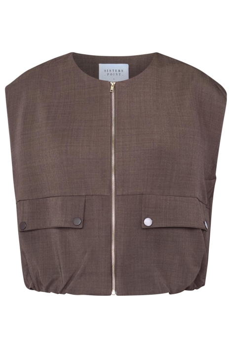 SisterS point bruine dames gilet | 